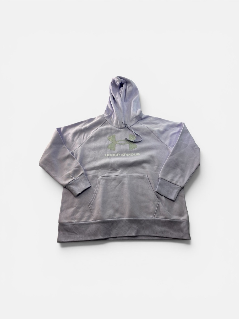 Under Armour Rival Fleece Purple/Silver Pullover Hoodie Sweatshirt Size 1X